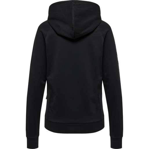 hmlMOVE GRID COTTON HOODIE WOMAN, BLACK, packshot