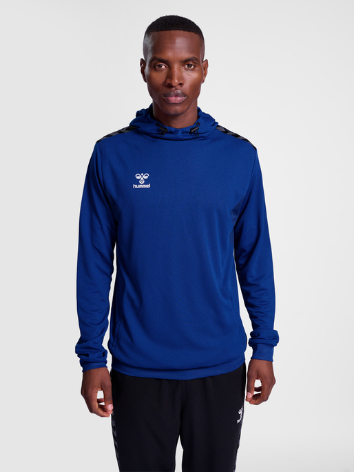 hmlAUTHENTIC PL HOODIE, TRUE BLUE, model