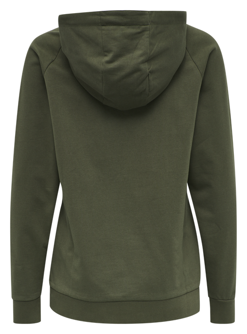 HMLGO COTTON LOGO HOODIE WOMAN, GRAPE LEAF, packshot