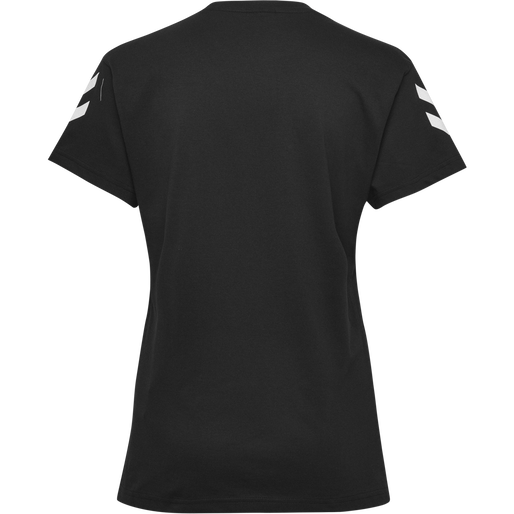 HMLGO COTTON T-SHIRT WOMAN S/S, BLACK, packshot