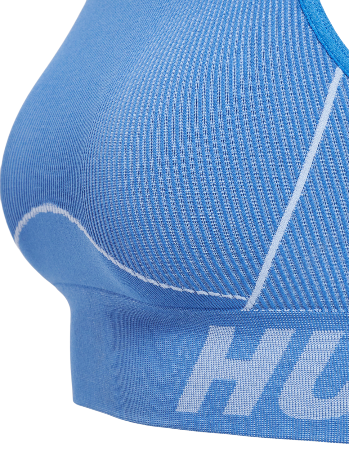hmlTE CHRISTEL SEAMLESS SPORTS TOP, RIVIERA/BLUE BELL MELANGE, packshot