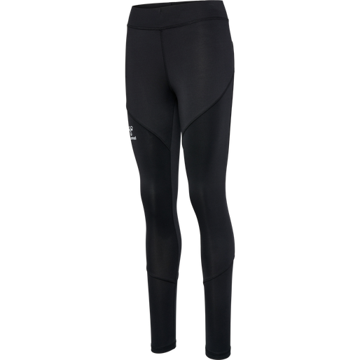hmlSTALTIC HW POLY TIGHTS WOMAN, BLACK, packshot