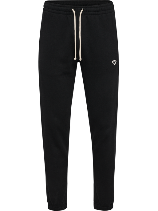 hmlREGULAR SWEATPANT BEE, BLACK, packshot