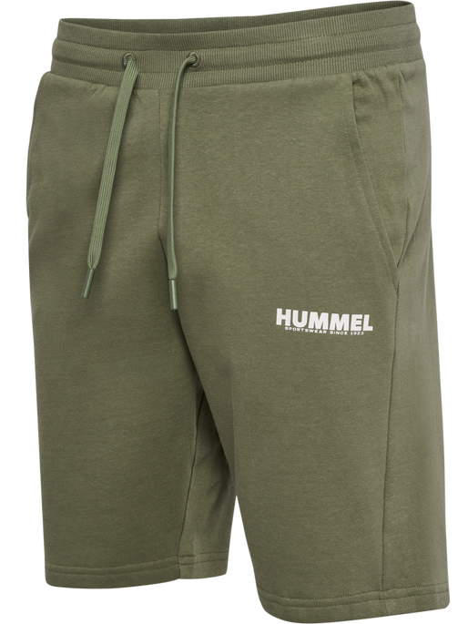 hmlLEGACY SHORTS, DEEP LICHEN GREEN, packshot