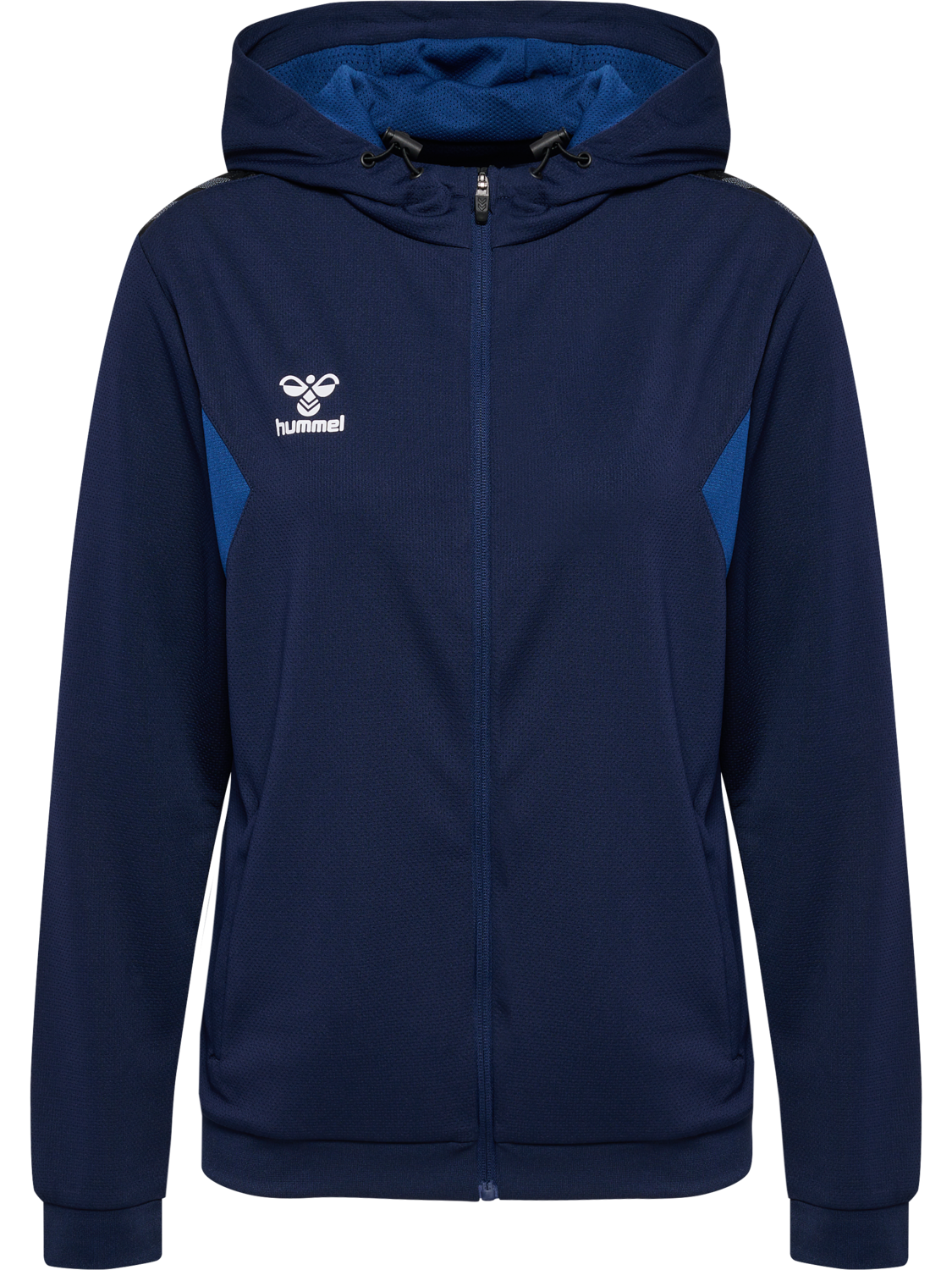 hmlAUTHENTIC PL ZIP HOODIE WOMAN, MARINE, packshot