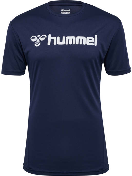 hmlLOGO JERSEY S/S, MARINE, packshot