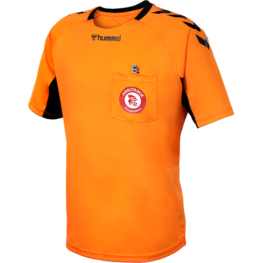 FFHB REFEREE YOUTH JERSEY S/S, ORANGE TIGER, packshot
