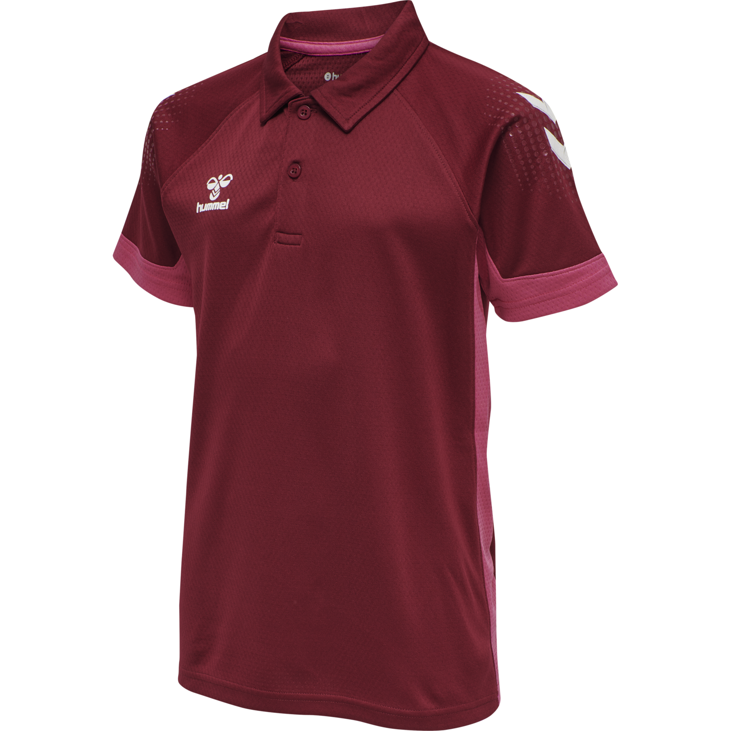 hmlLEAD FUNCTIONAL KIDS POLO, BIKING RED, packshot