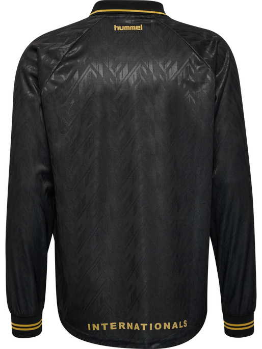 hmlLOOSE BAY SOCCER JERSEY L/S, BLACK, packshot
