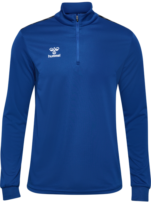 hmlAUTHENTIC HALF ZIP SWEAT, TRUE BLUE hmlAUTHENTIC HALF ZIP SWEAT, TRUE BLUE, packshot