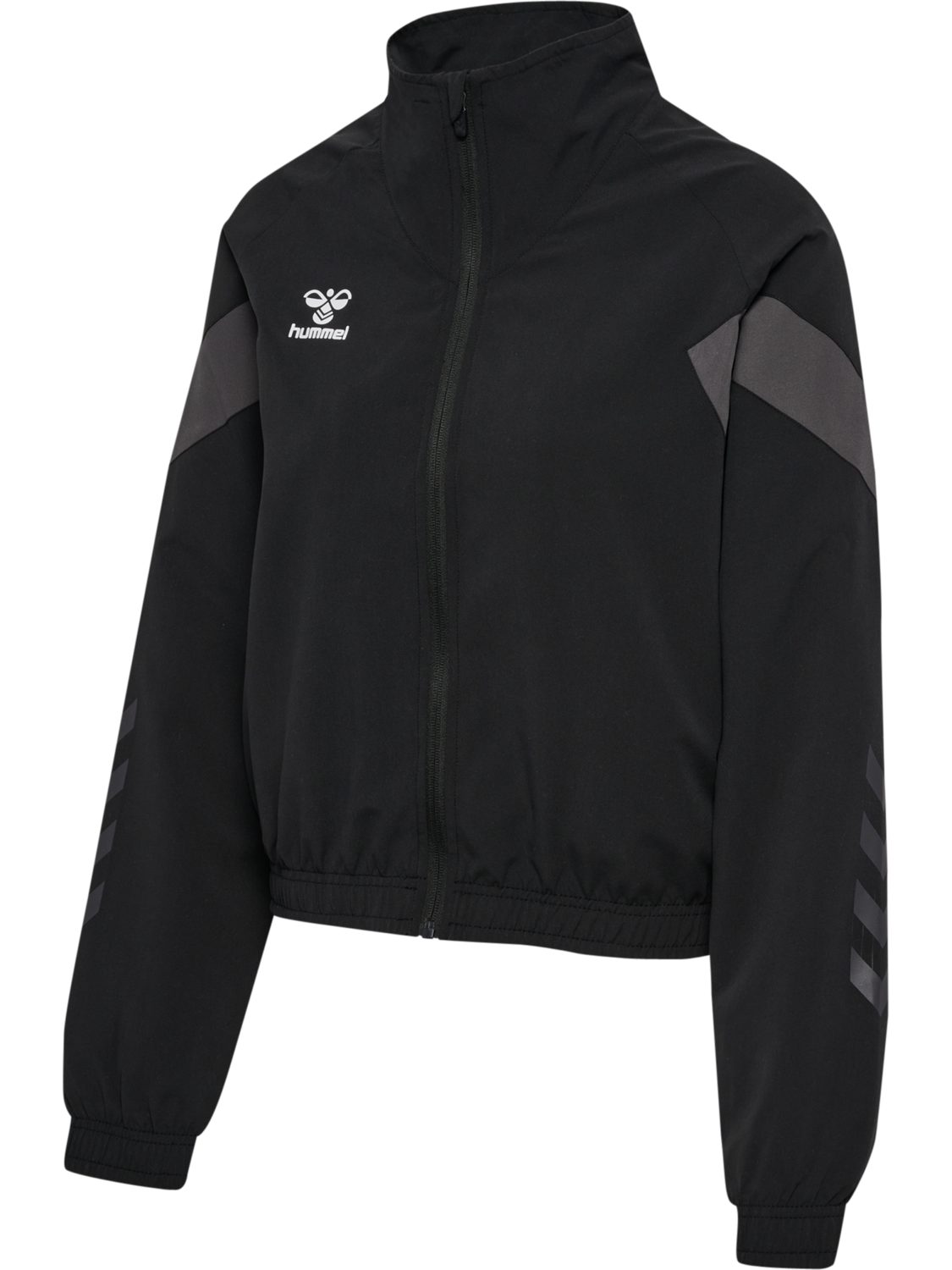 hmlTRAVEL WOVEN JACKET WOMAN, BLACK, packshot