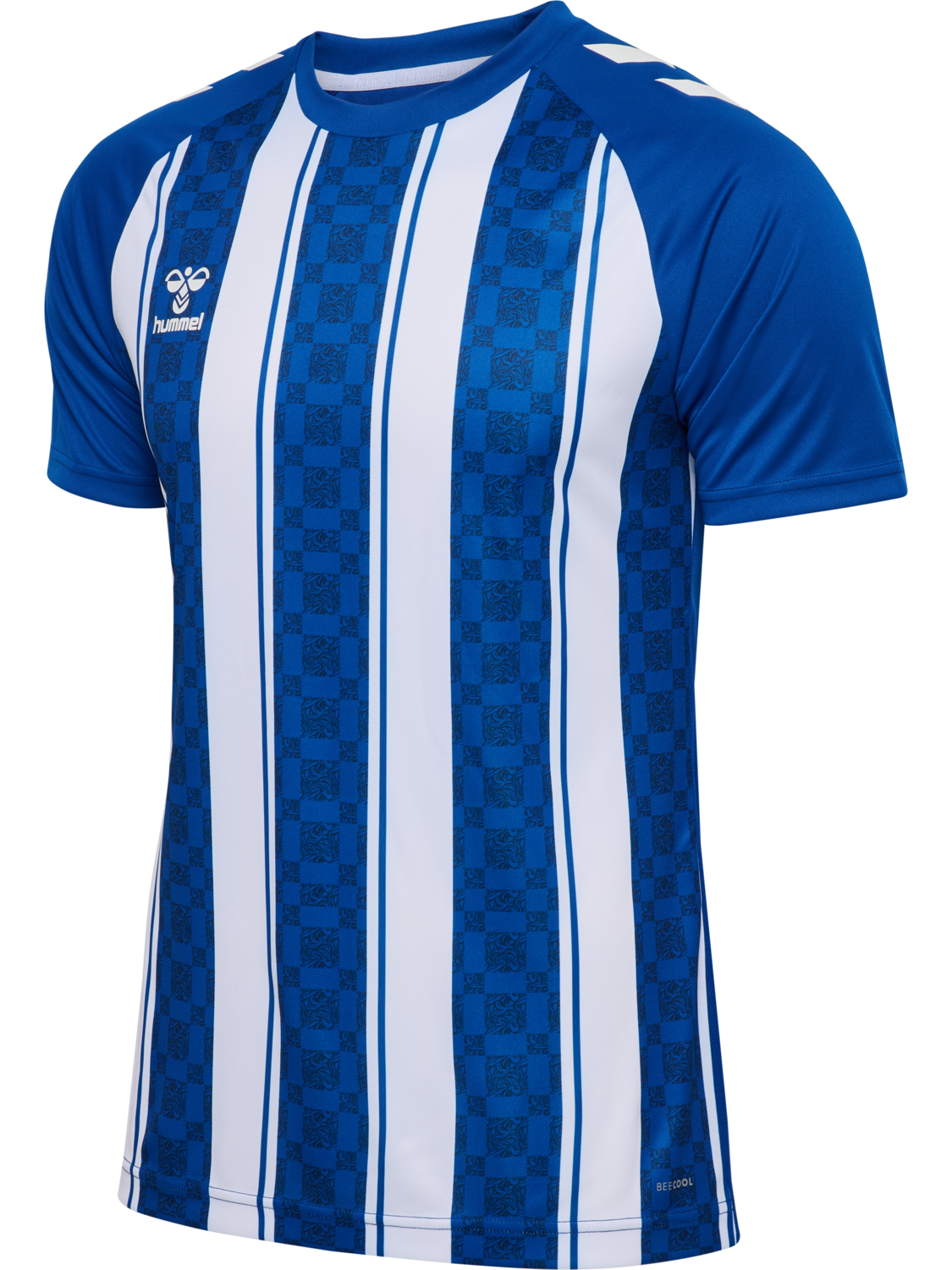 hmlMATCH STRIPED JERSEY S/S, TRUE BLUE/WHITE, packshot