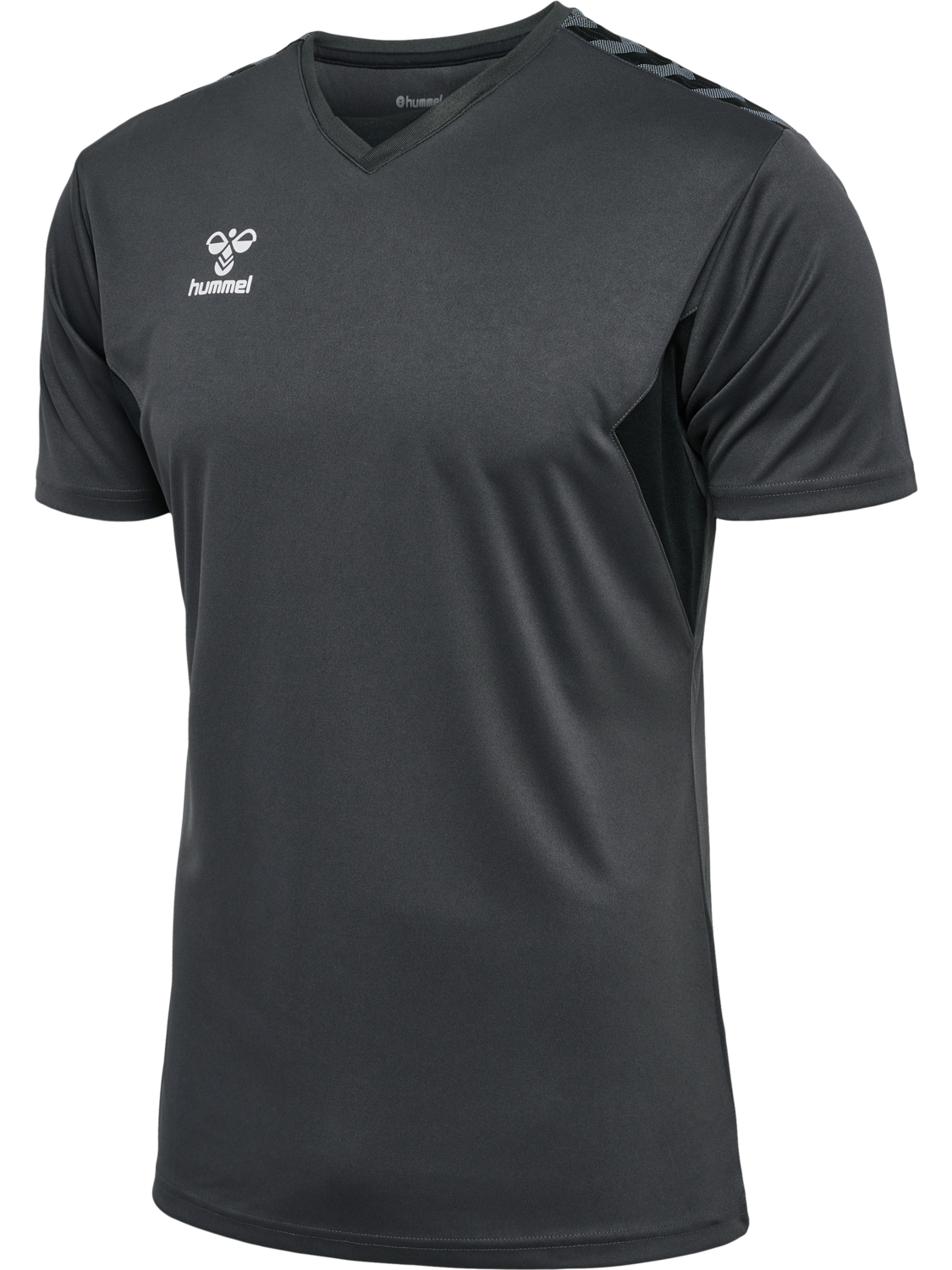 hmlAUTHENTIC PL JERSEY S/S, ASPHALT, packshot