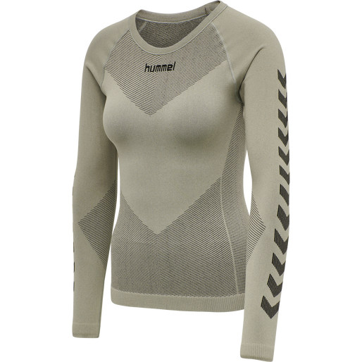 HUMMEL FIRST SEAMLESS JERSEY L/S W, LONDON FOG, packshot