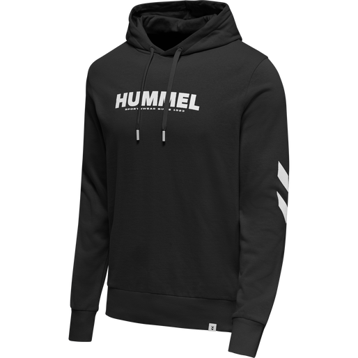 hmlLEGACY LOGO HOODIE, BLACK hmlLEGACY LOGO HOODIE, BLACK, packshot
