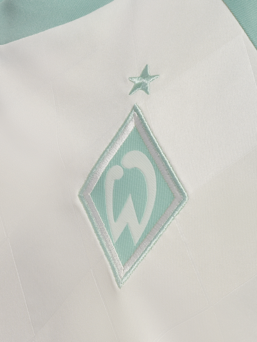 WER 24/25 AWAY JERSEY S/S KIDS, MARSHMELLOW/SILT GREEN, packshot