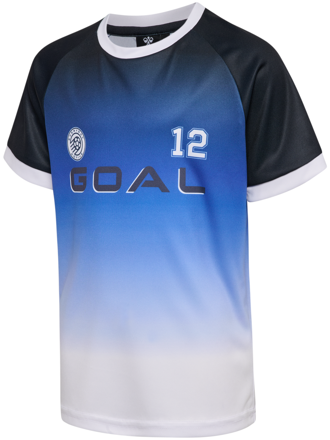 hmlSHIMMER T-SHIRT S/S, BLACK/WHITE, packshot