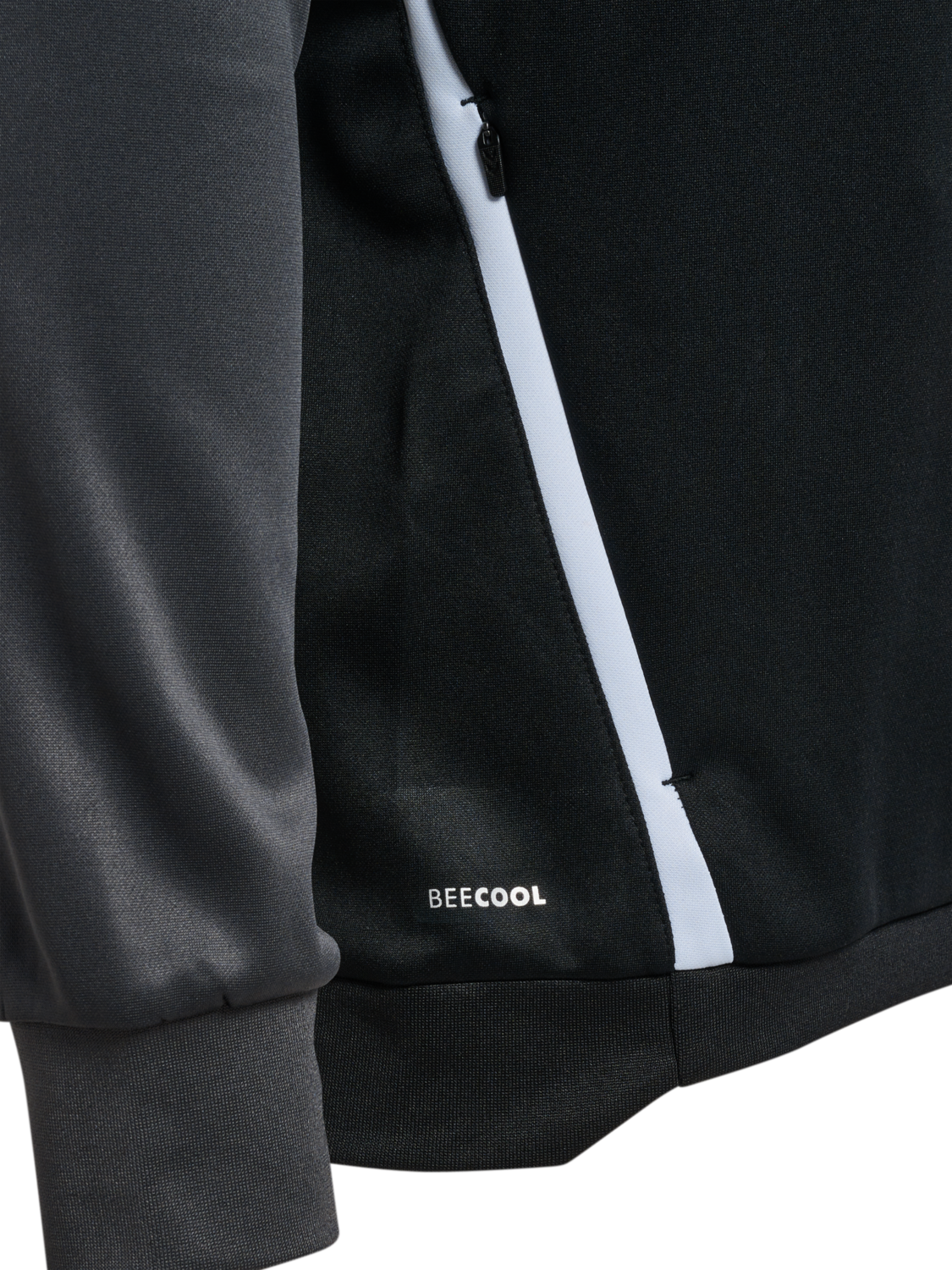 hmlLEAD 2.0 TRACK ZIP JACKET, BLACK/ASPHALT, packshot