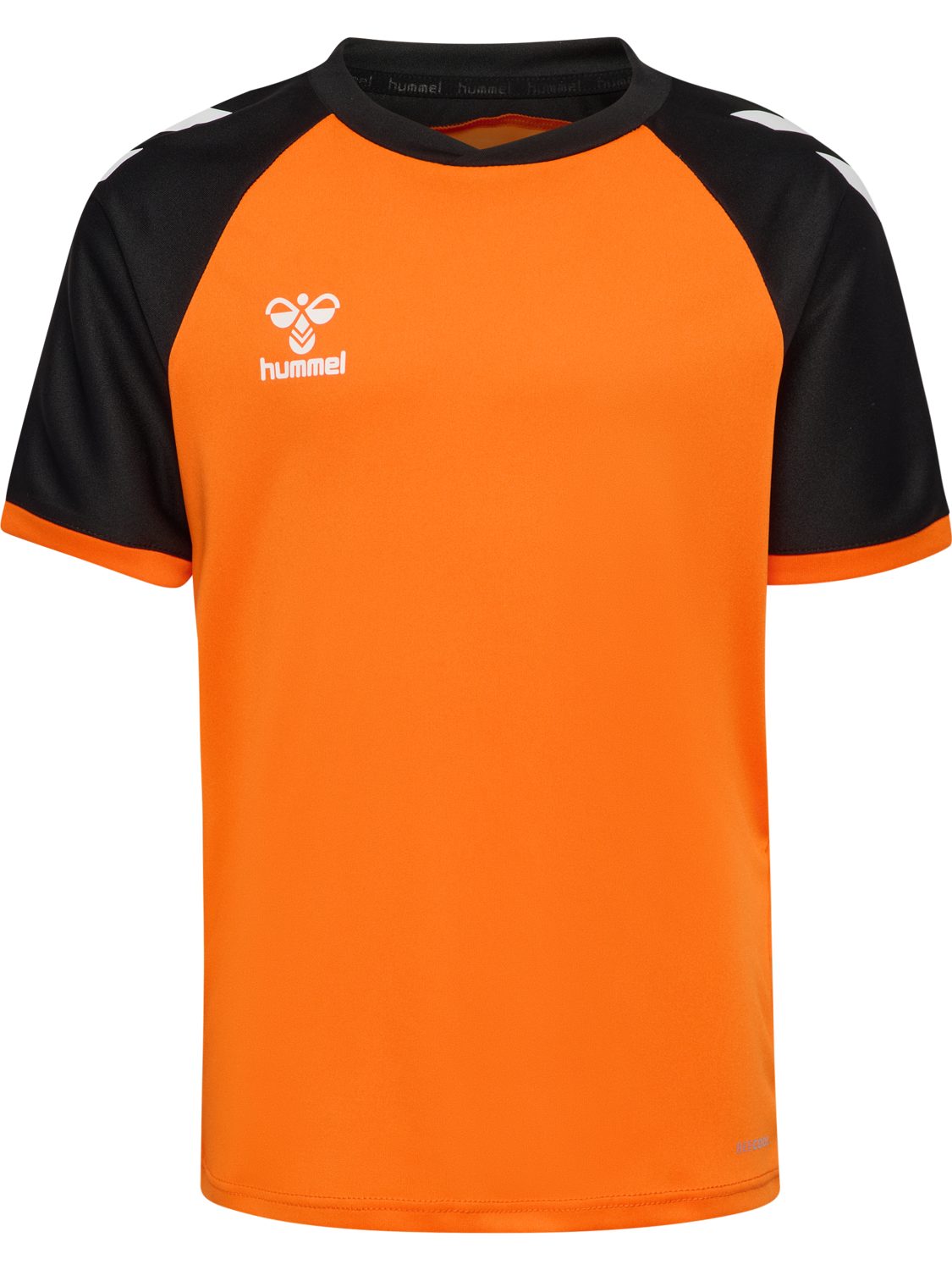 hmlMATCH LEAGUE JERSEY S/S KIDS, ORANGE TIGER/BLACK, packshot