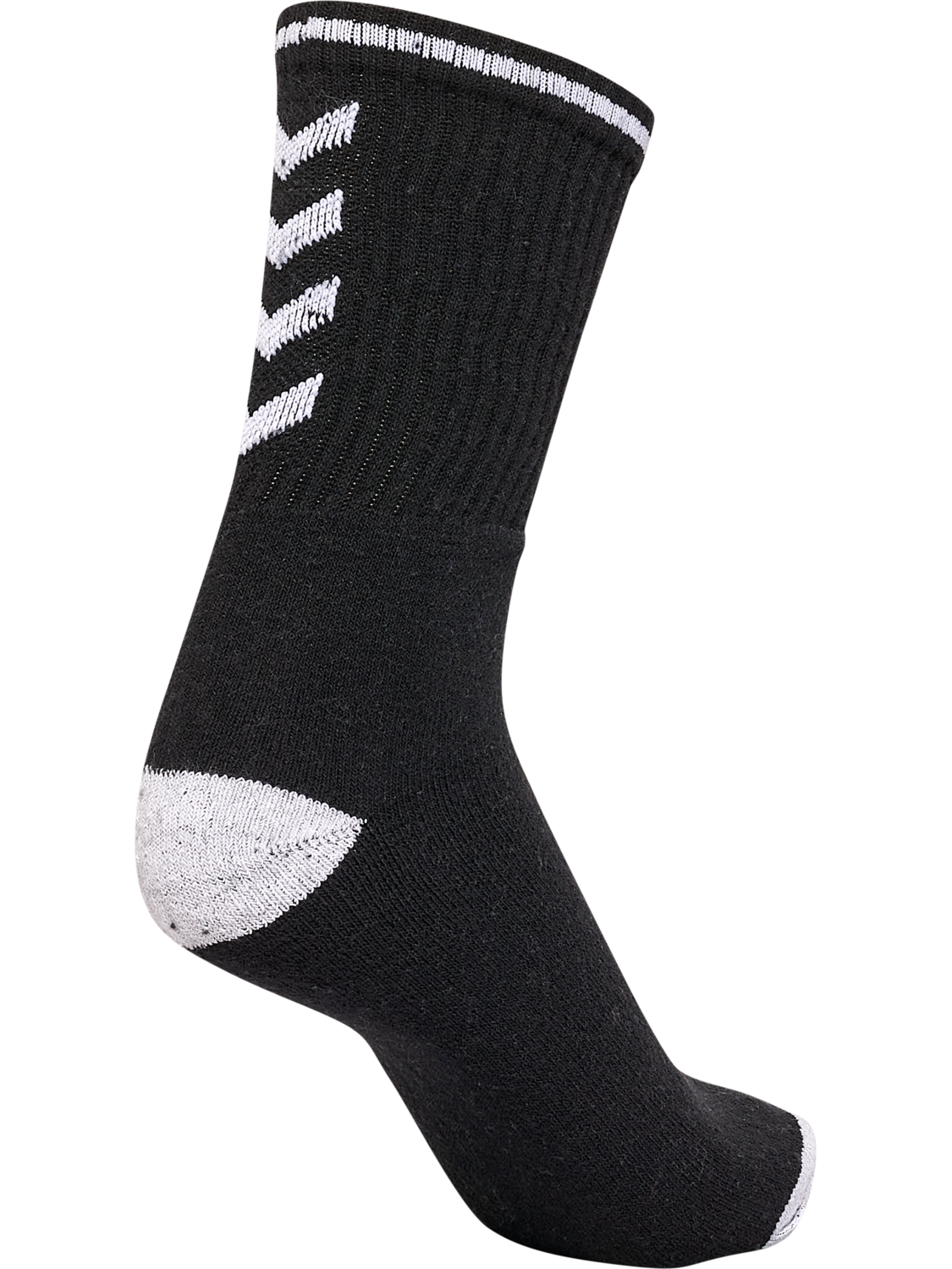 hml3-PACK SINGLE STRIPE CREW SOCK, BLACK, packshot