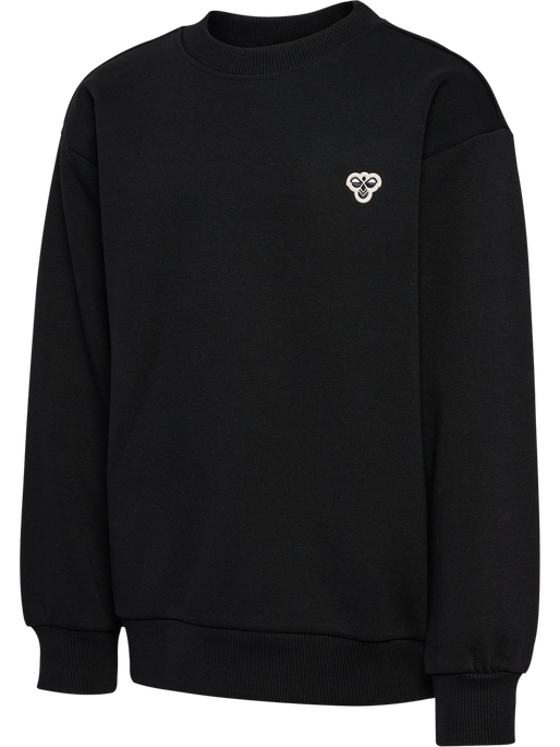 hmlJR LOOSE CREWNECK BEE, BLACK, packshot