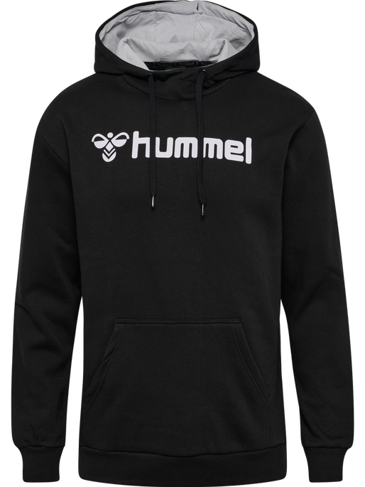 hmlMOVER COTTON HOODIE, BLACK hmlMOVER COTTON HOODIE, BLACK, packshot