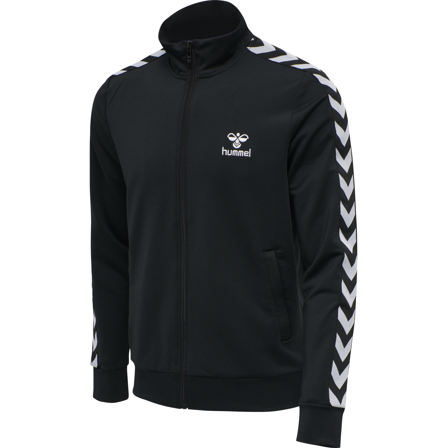 hmlNATHAN 2.0 ZIP JACKET, BLACK, packshot