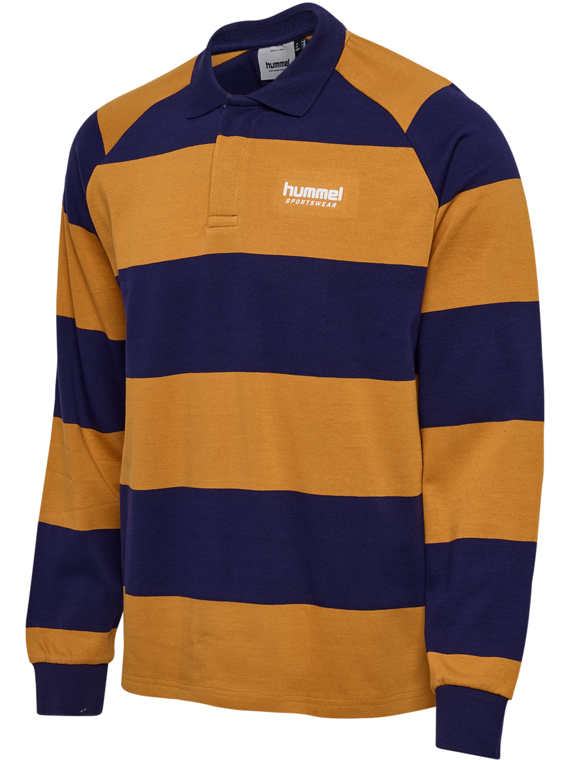 hmlLOOSE STRIPED POLO L/S, ASTRAL AURA, packshot