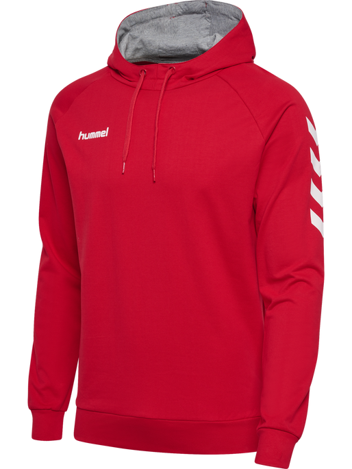 HMLGO COTTON HOODIE, TRUE RED, packshot