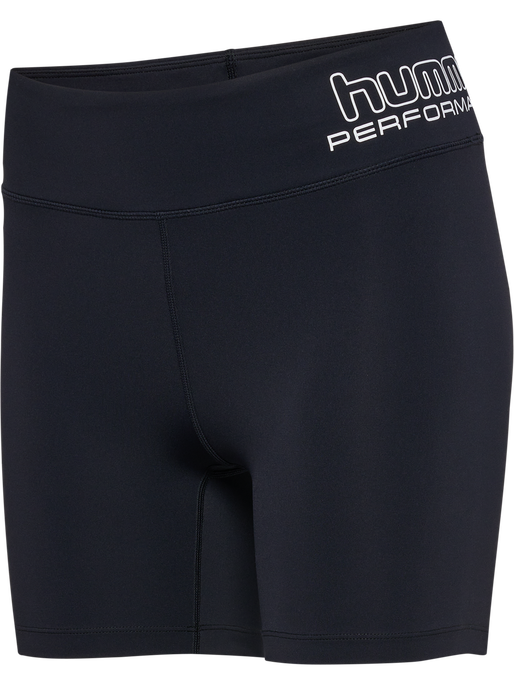 hmlTE FUNDAMENTAL MW TIGHT SHORTS, BLACK/WHITE hmlTE FUNDAMENTAL MW TIGHT SHORTS, BLACK/WHITE, packshot
