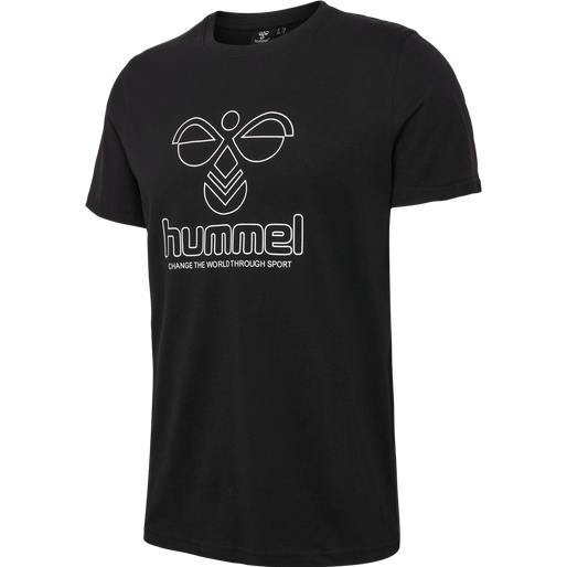 hmlICONS GRAPHIC T-SHIRT, BLACK, packshot