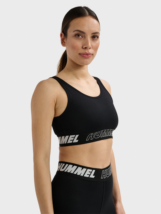 hmlTE MAJA 2-PACK COTTON SPORTS TOP, BLACK/CLIMBING IVY, model