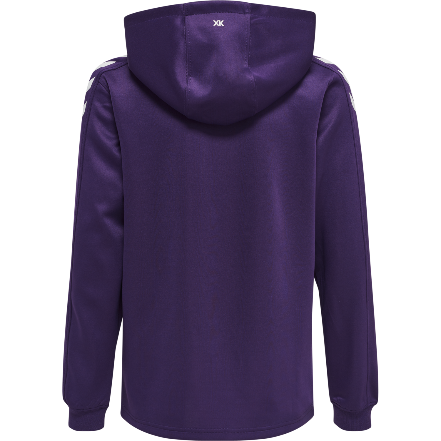 hmlCORE XK POLY KIDS SWEAT HOODIE, ACAI/WHITE, packshot