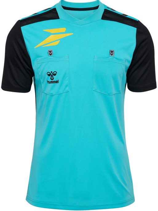 FFHB NEW REFEREE JERSEY S/S, SCUBA BLUE WO SPONSOR FFHB NEW REFEREE JERSEY S/S, SCUBA BLUE WO SPONSOR, packshot