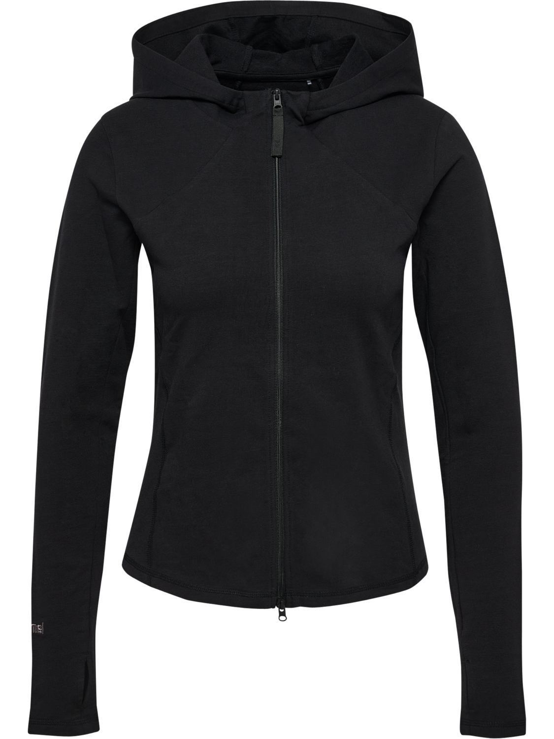 hmlFOUNDATION ZIP HOODIE, BLACK, packshot