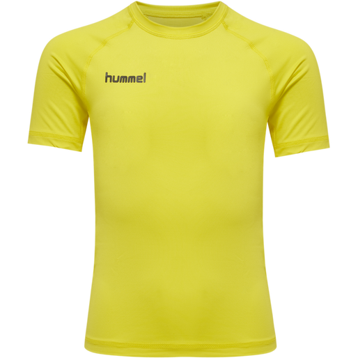 HML FIRST PERFORMANCE KIDS JERS S/S, BLAZING YELLOW, packshot