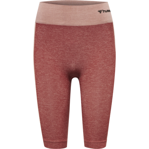 hmlCLEA SEAMLESS CYCLING SHORTS, WITHERED ROSE/ROSE TAN MELANGE, packshot