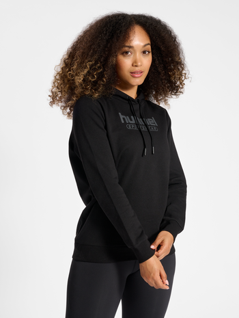hmlBOOSTER WOMAN HOODIE, BLACK, model