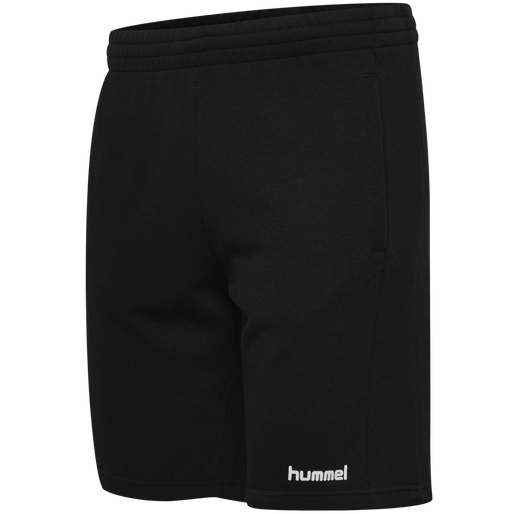 HMLGO COTTON BERMUDA SHORTS WOMAN, BLACK HMLGO COTTON BERMUDA SHORTS WOMAN, BLACK, packshot