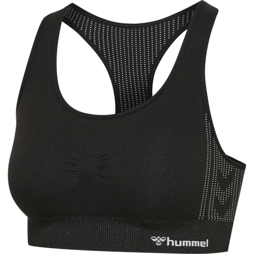 hmlMT SHAPING SEAMLESS SPORTS TOP, BLACK, packshot