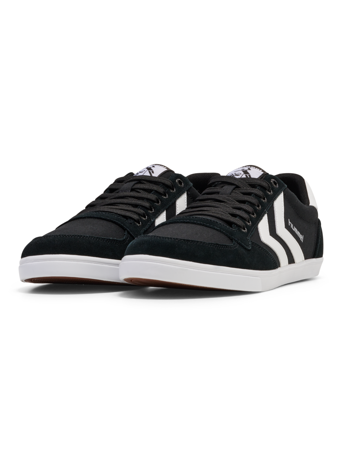 HUMMEL SLIMMER STADIL LOW, BLACK/ WHITE KH, packshot