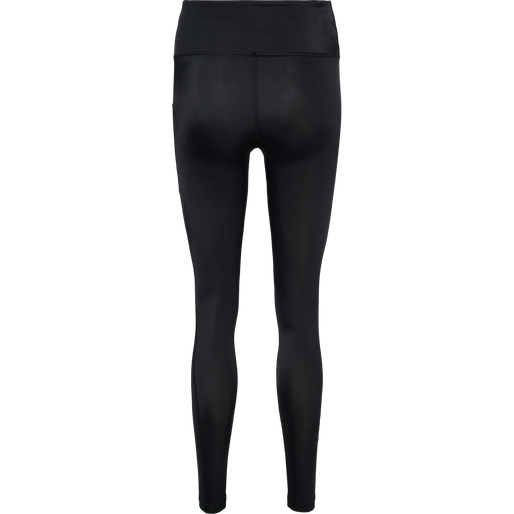hmlTE TOLA HIGH WAIST TIGHTS, BLACK, packshot