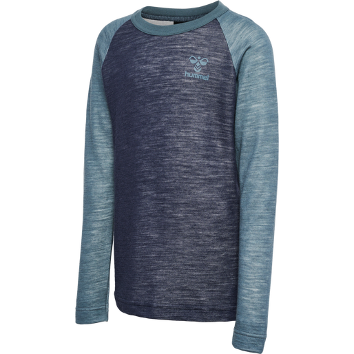 hmlWINGO T-SHIRT L/S, BLACK IRIS, packshot