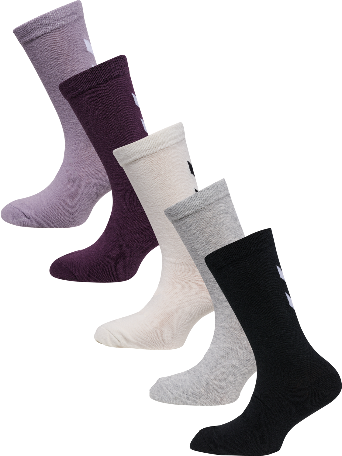 hmlMAKE MY DAY SOCK 5-PACK, LAVENDER GRAY, packshot