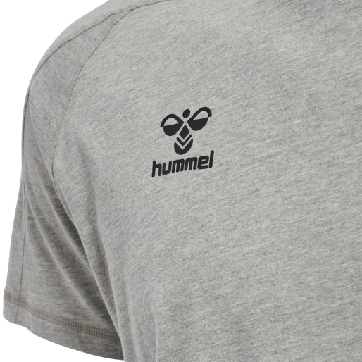 hmlCIMA XK T-SHIRT S/S, GREY MELANGE, packshot