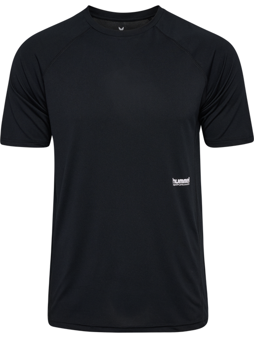 hmlPULSE WORKOUT T-SHIRT S/S, BLACK, packshot
