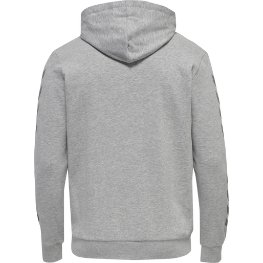 hmlLEGACY HOODIE, GREY MELANGE, packshot