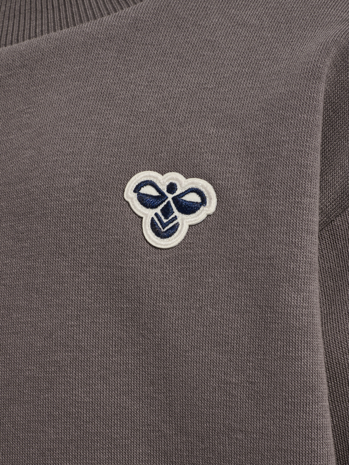 hmlMINI LOOSE CREWNECK BEE, DARK GULL GRAY, packshot