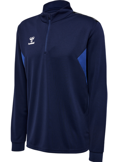 hmlAUTHENTIC HALF ZIP SWEAT, MARINE, packshot