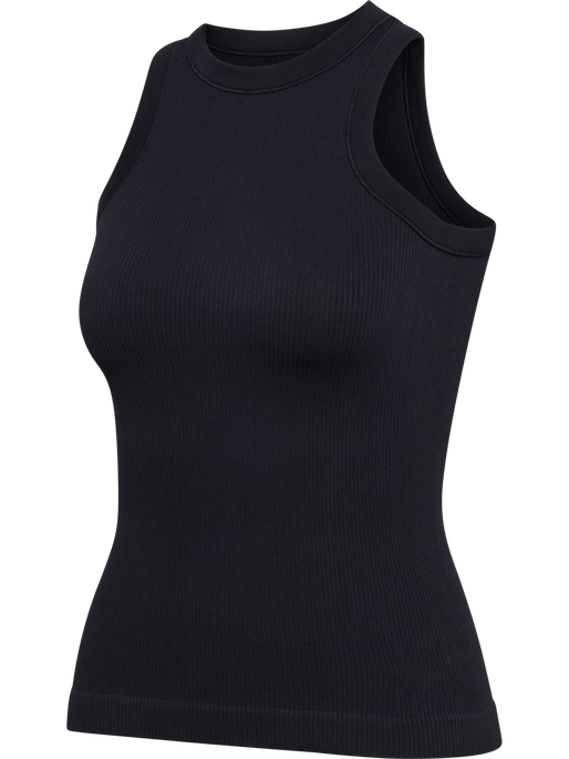 hmlPULSE SEAMLESS RIB W TANK TOP, BLACK, packshot